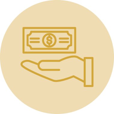 Bağış simgesi, vektör illüstrasyonu, yardım konsepti 