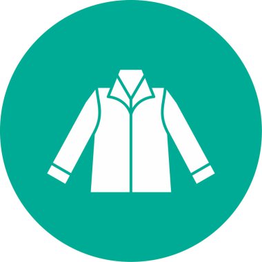 Ceket simgesi, vektör illüstrasyonu basit tasarım