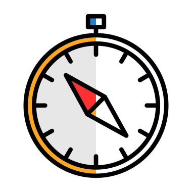 vector illustration of Compass modern icon            