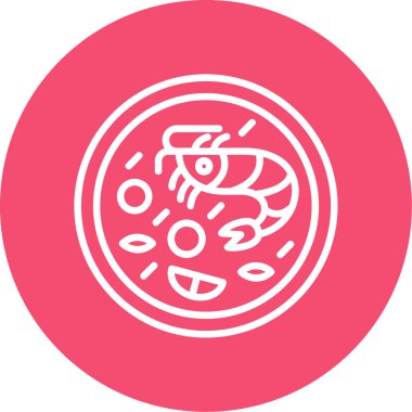 Pizza simgesinin vektör illüstrasyonu