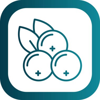 Frenk üzümü. Web simgesi basit illüstrasyon