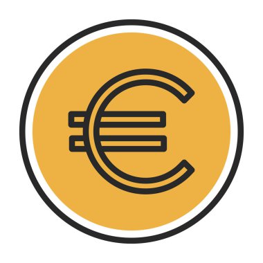 Euro simgesi vektör çizim