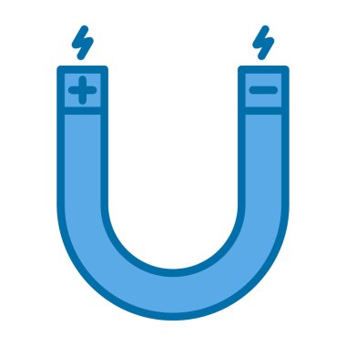 Basit mıknatıs simgesi, vektör illüstrasyonu