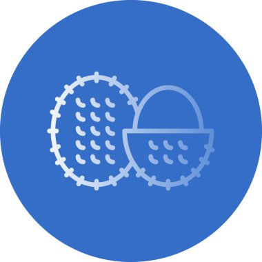 taze rambutan ikon vektör çizimi tasarımı