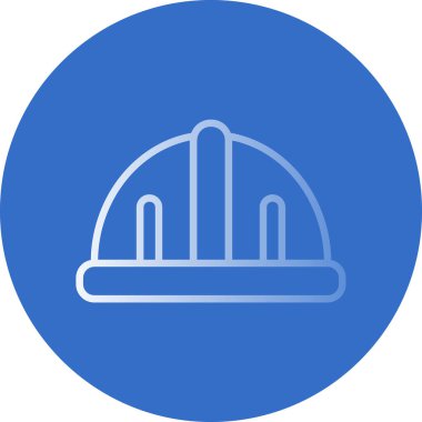 İnşaat kaskı. Web simgesi basit illüstrasyon 