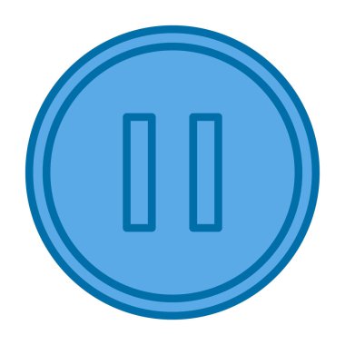 pause button. web simple illustration