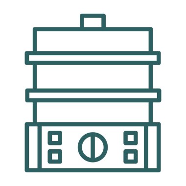 Buharlı vektör basit simgesi 