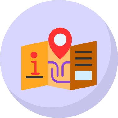 Seyahat Kılavuzu vektör simgesi 