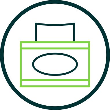 Doku kutusu simgesi, vektör illüstrasyonu