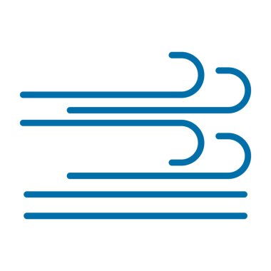 Rüzgar simgesinin vektör illüstrasyonu