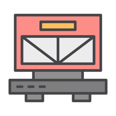 bilgisayar masaüstü izole simge vektör çizim tasarım