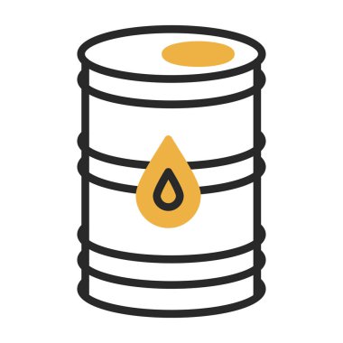 Petrol varilleri ikonu. özet çizimi
