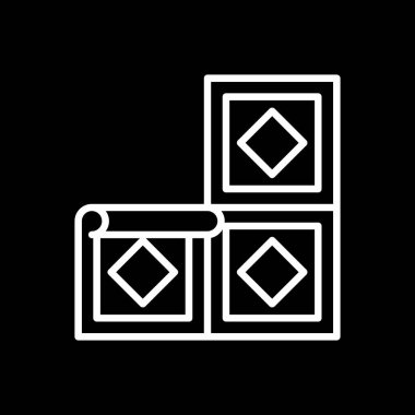 küp simgesi tasarım şablonu izole edilmiş vektör illüstrasyonu