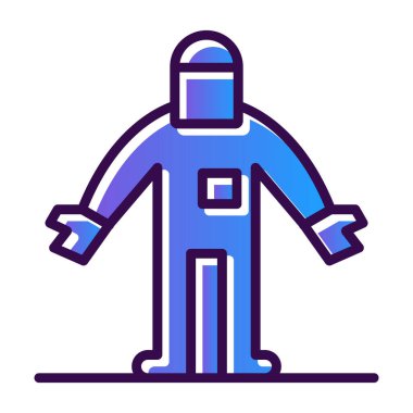 robot. Web simgesi basit illüstrasyon