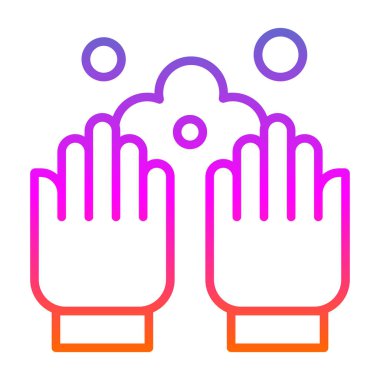 Eldiven simgesi, vektör illüstrasyonu