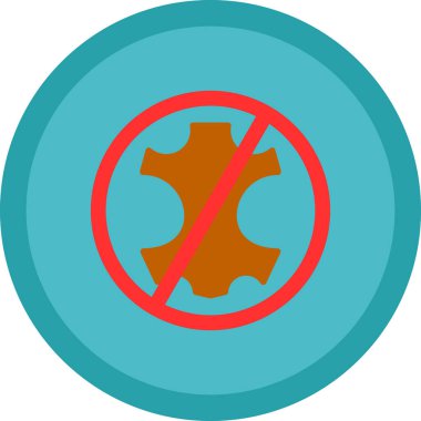 yasak işareti simgesi. vektör çizim