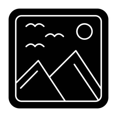 resim simgesi, vektör illüstrasyonu basit tasarım