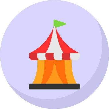 Sirk çizgisi vektör simgesi