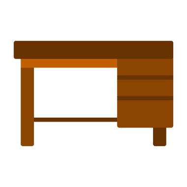 mobilya düz vektör illüstrasyonu