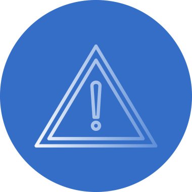 warning sign. web icon simple illustration