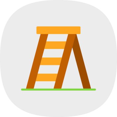 merdiven simgesi, vektör illüstrasyonu basit tasarım