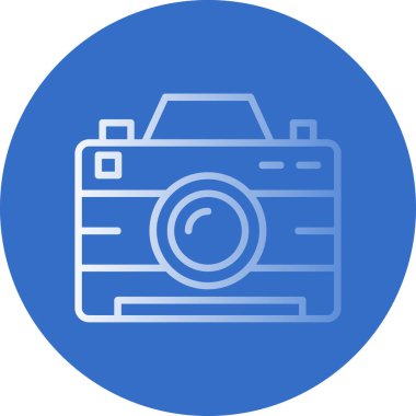 Fotoğraf makinası. Web simgesi basit illüstrasyon