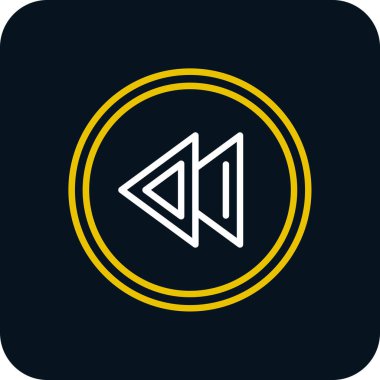 Basit düz illüstrasyon simgesini geri al