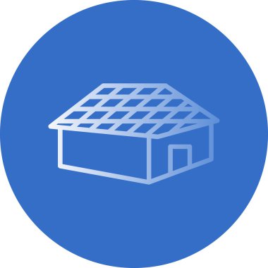 Bir ev simgesinin vektör illüstrasyonu