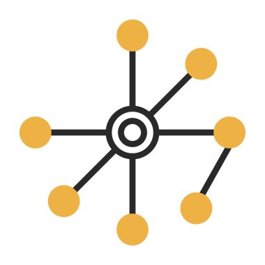 ağ paylaşım simgesi çizimi