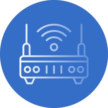 wifi internet yönlendirici vektör çizimi 
