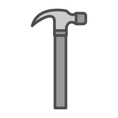  düz çekiç araç simgesi vektör illüstrasyonu