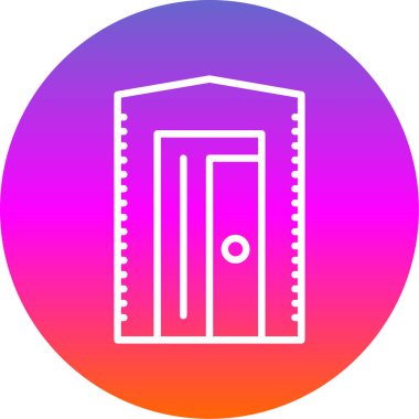 kapı simgesi vektör illüstrasyonu