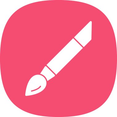 Boya fırçası simgesinin vektör illüstrasyonu