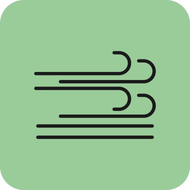 Rüzgar simgesinin vektör illüstrasyonu