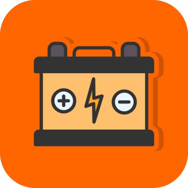 Pil. Web simgesi basit tasarım                       