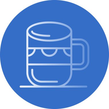Kupa web simgesi, vektör illüstrasyonu 