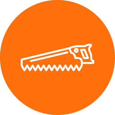 El testeresi simgesi, web basit illüstrasyonu