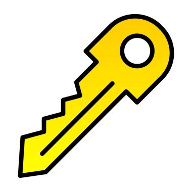 Anahtar. Web simgesi basit illüstrasyon