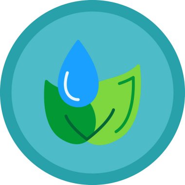 Yaprak simgesi, vektör illüstrasyonu