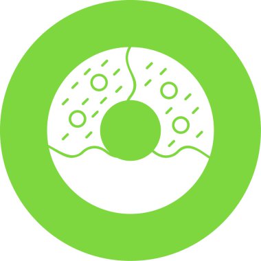 Çörek ikonu vektör illüstrasyonu