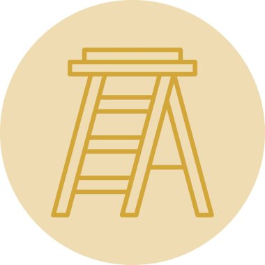 merdiven simgesi, vektör illüstrasyonu basit tasarım