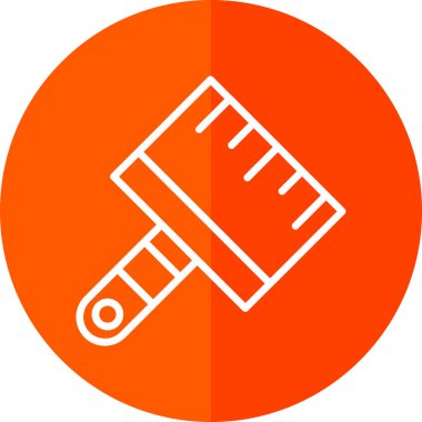 Fırça simgesi vektör illüstrasyonunu boya