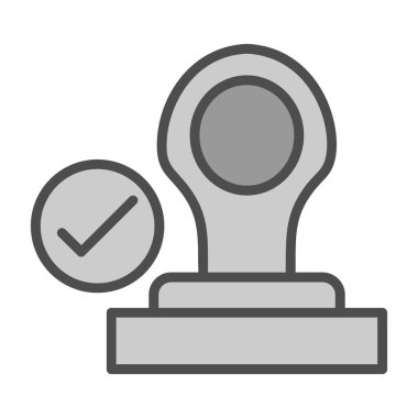 Damga web simge vektör çizim