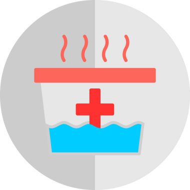 Sıcak su. Basit illüstrasyon