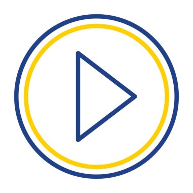 Düz oyun. Web simgesi basit illüstrasyon