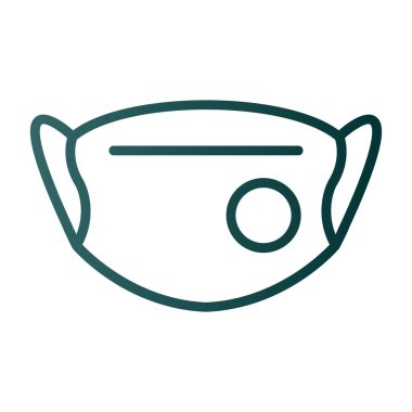 çorba vektörü ince çizgi simgesi