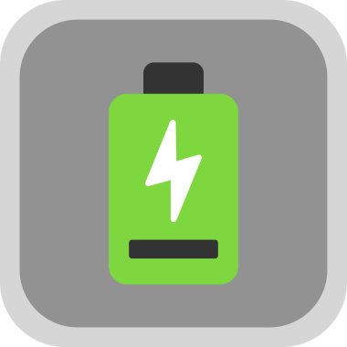 pil yükleme ikonu vektör çizimi 