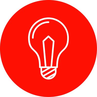 Ampul simgesi web basit illüstrasyon