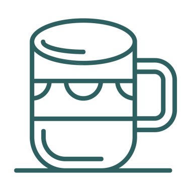 Kupa web simgesi, vektör illüstrasyonu 