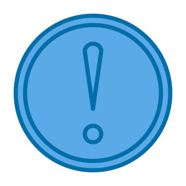 ünlem işareti simgesi, vektör illüstrasyonu 